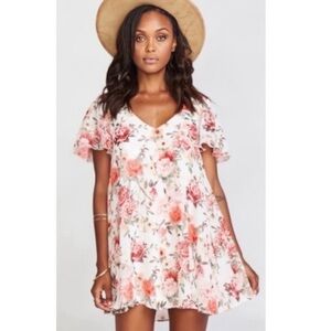 Show Me Your Mumu Kylie Short Sleeve Mini Dress Size Medium